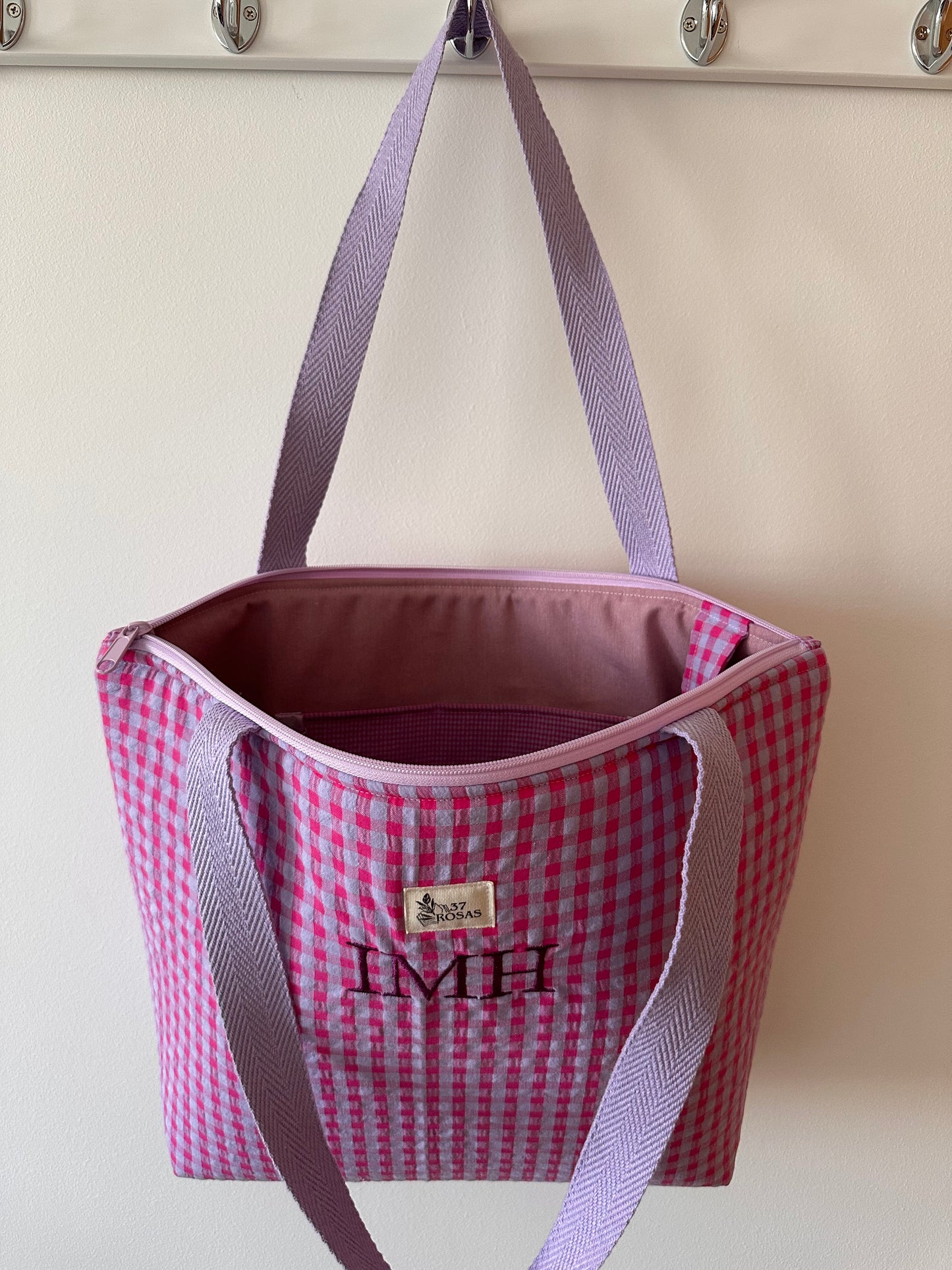 Bolso Marianne Vichy Rosa y Lavanda