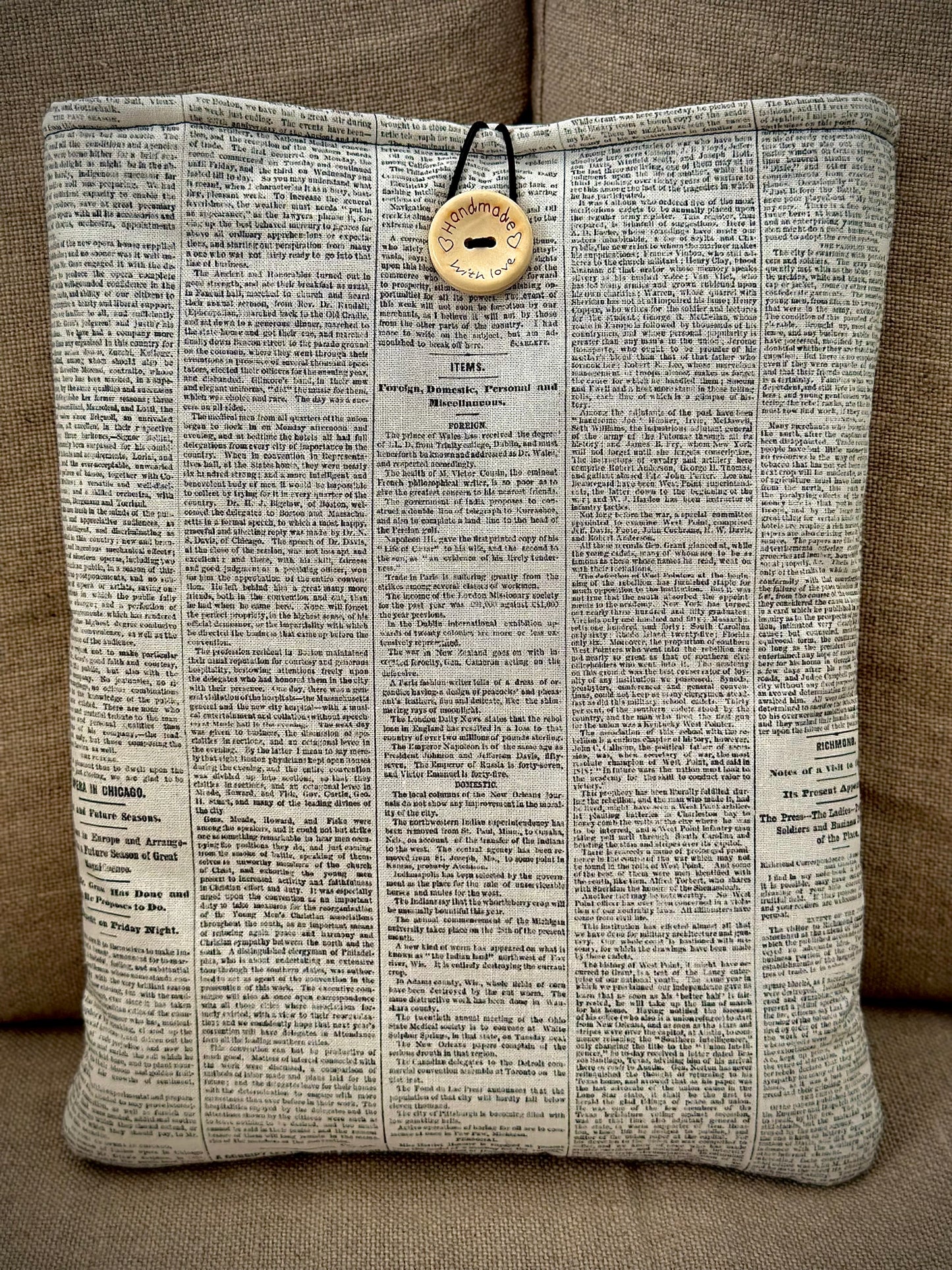 Funda de libro Periódico