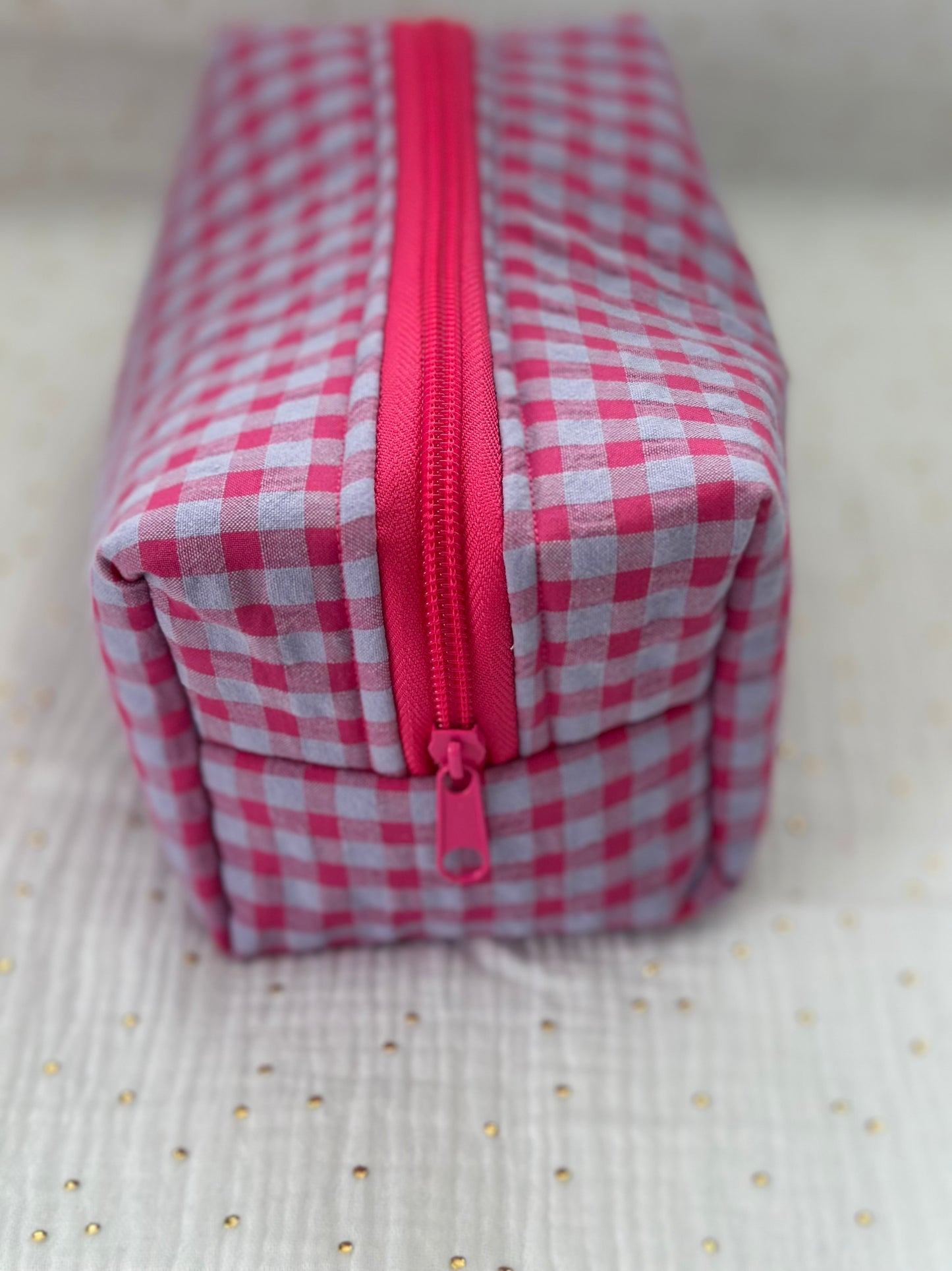 Neceser Elinor Vichy Rosa y Lavanda