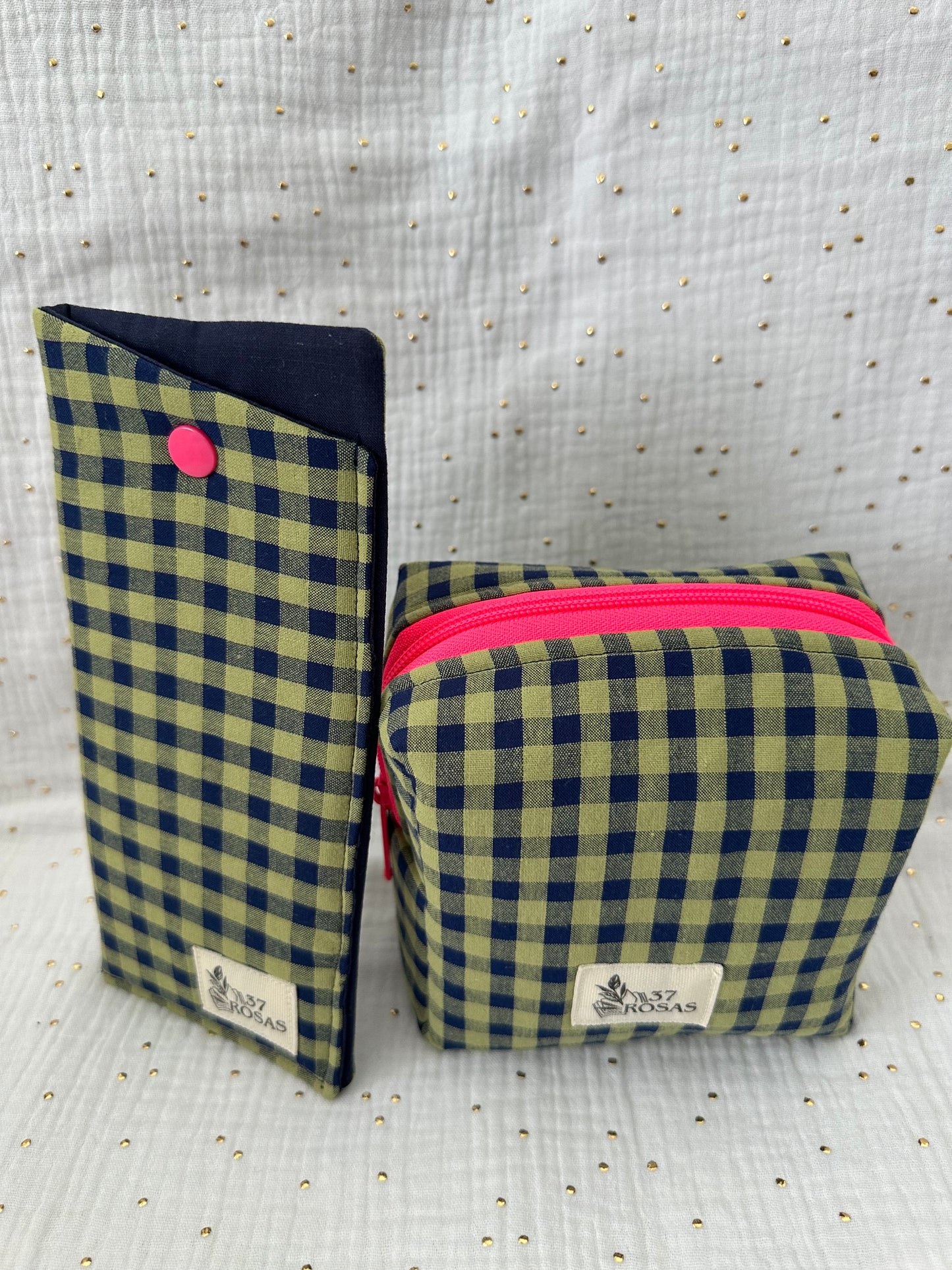 Funda de gafas Vichy Verde y Azul Navy