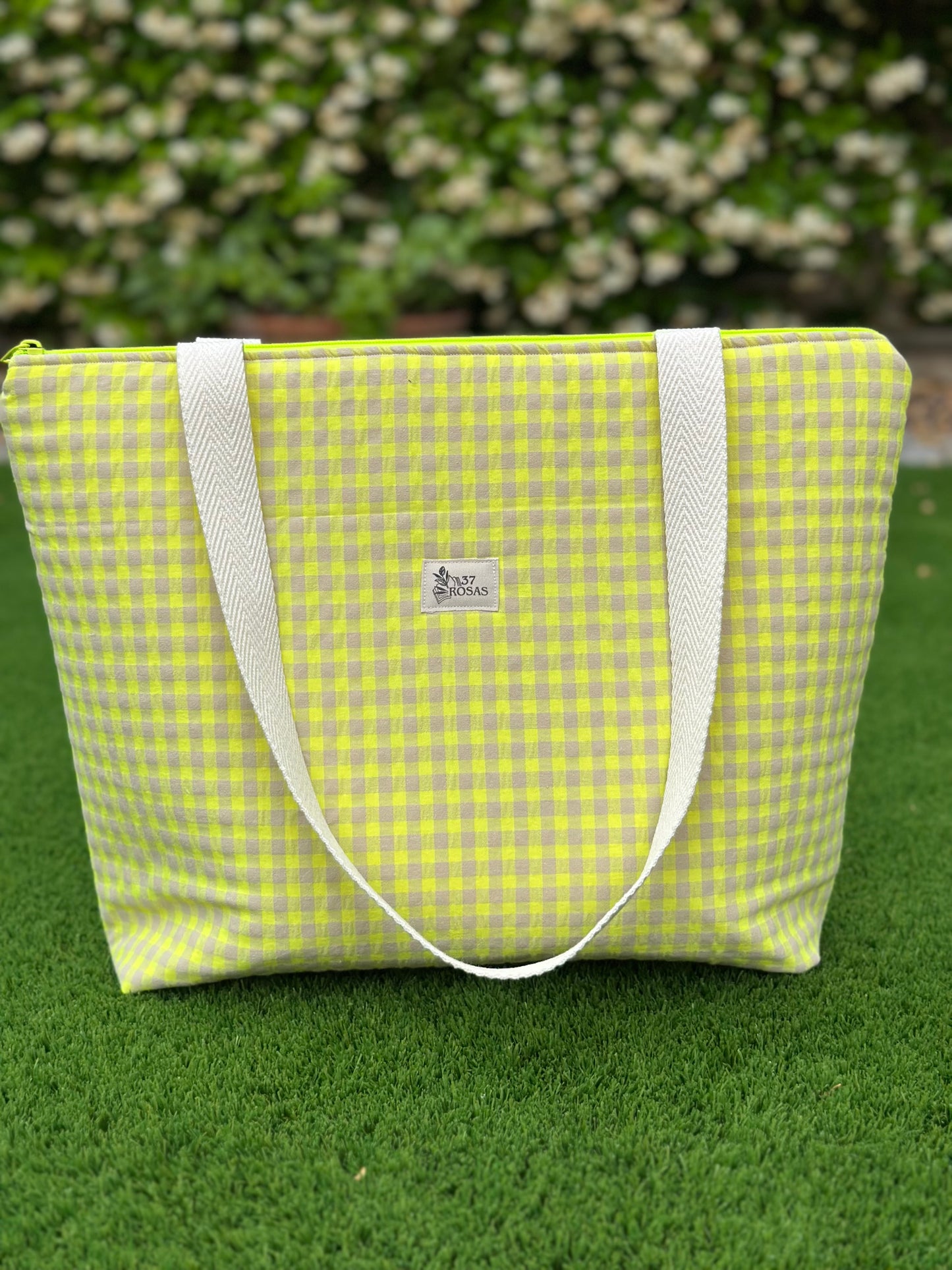 Bolso Marianne Vichy Amarillo Flúor