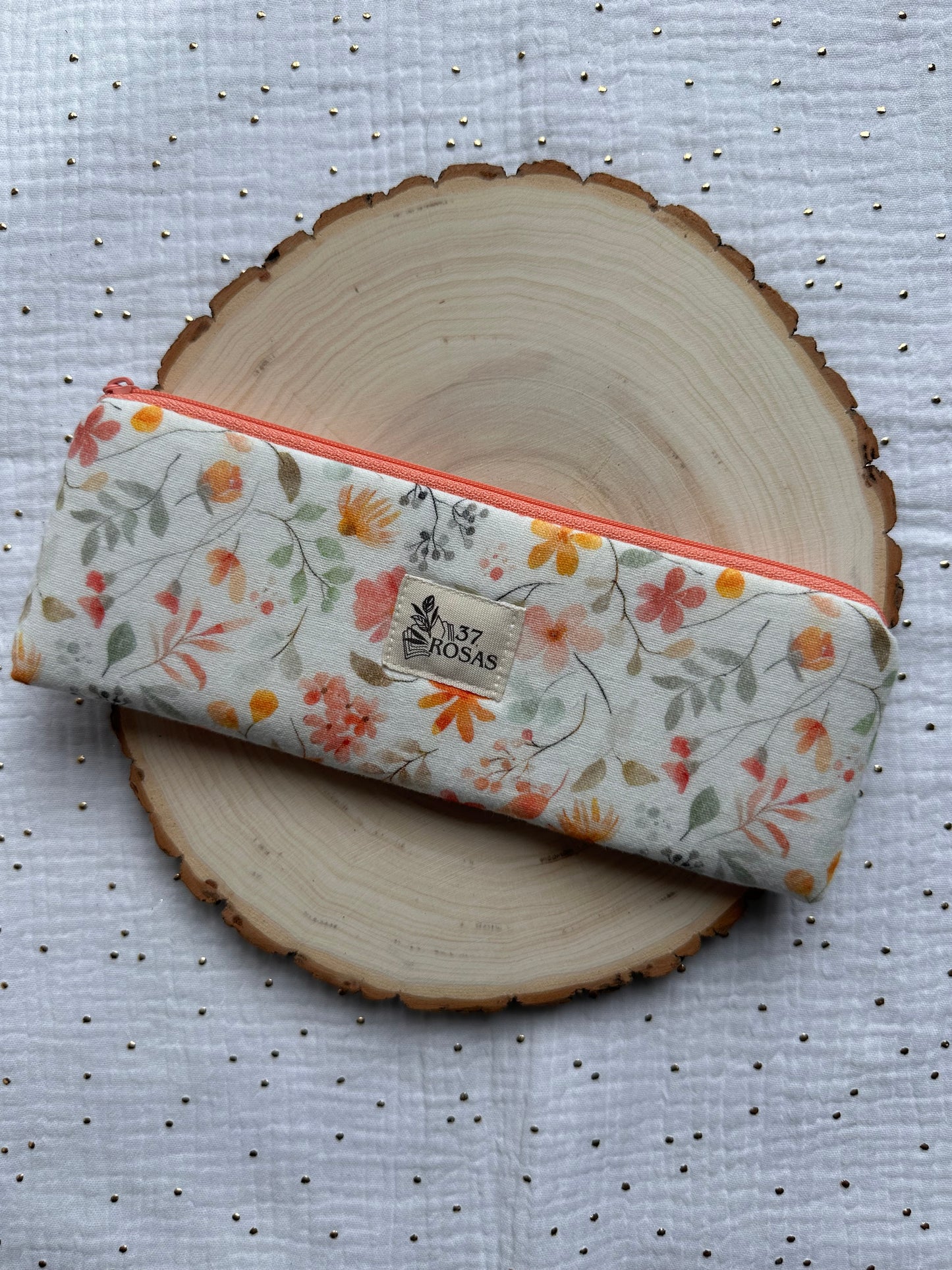 Estuche plano Muselina Floral