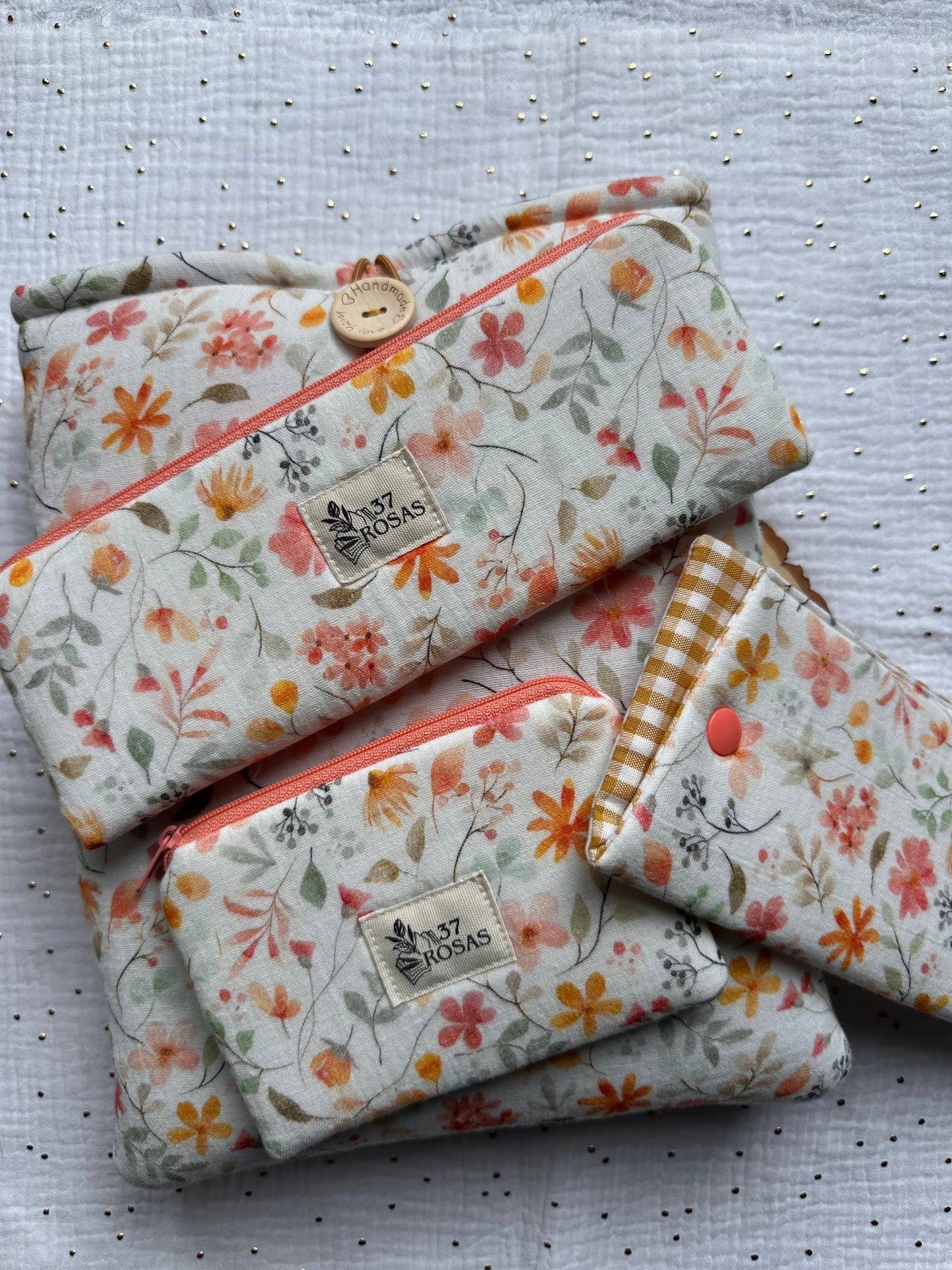 Monedero Muselina Floral