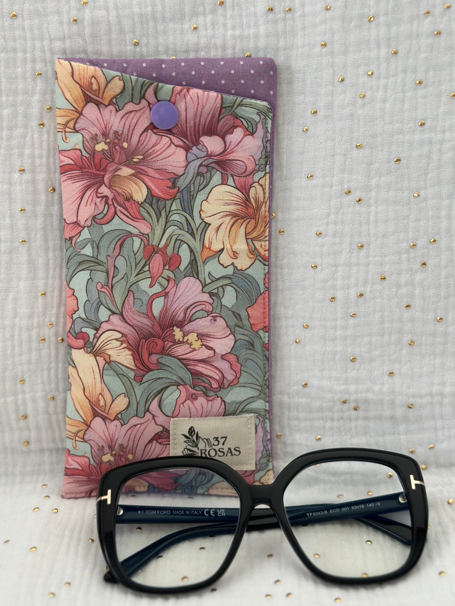 Funda de gafas William Morris Lila