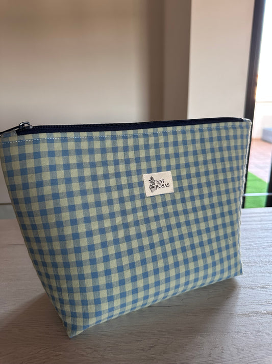 Neceser Gala AIRE Vichy Azul y Verde