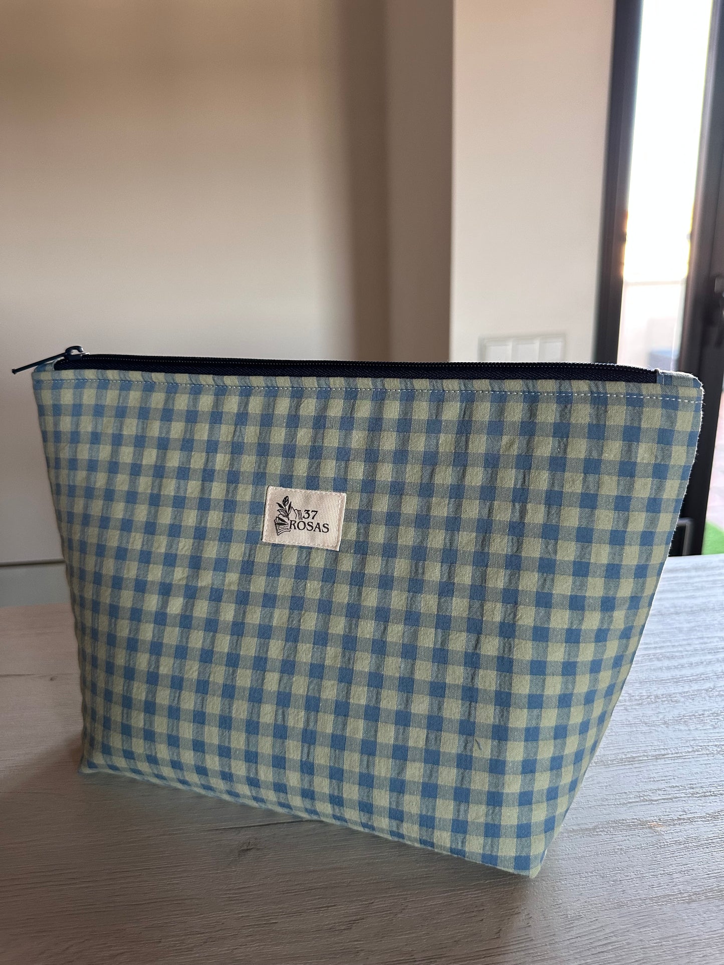 Neceser Gala AIRE Vichy Azul y Verde