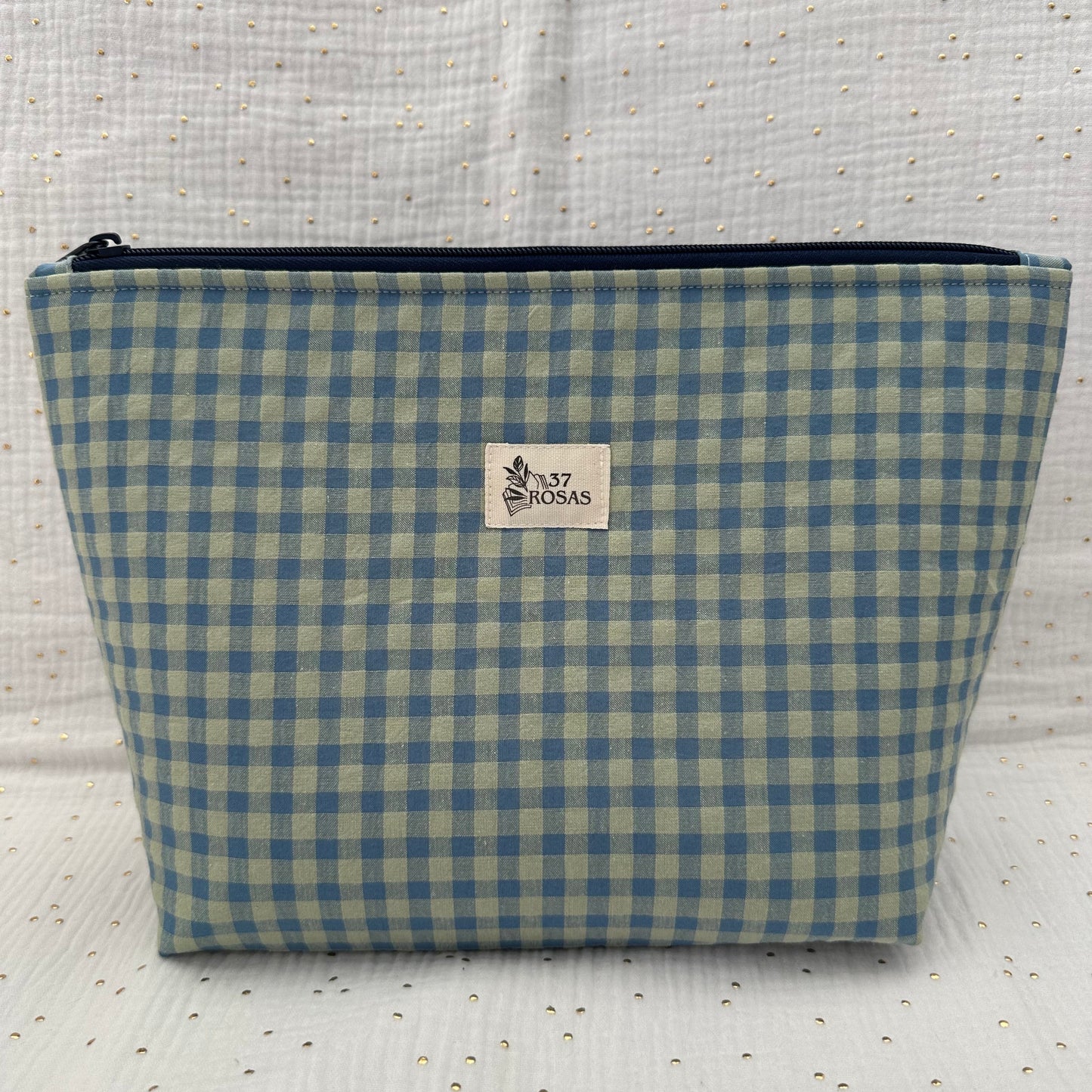 Neceser Gala AIRE Vichy Azul y Verde