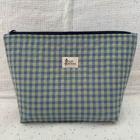 Neceser Gala AIRE Vichy Azul y Verde