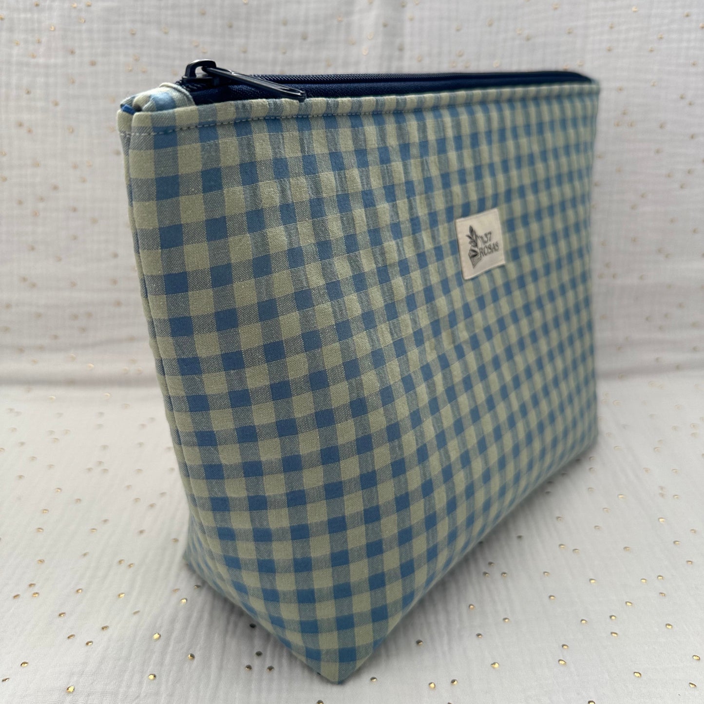 Neceser Gala AIRE Vichy Azul y Verde