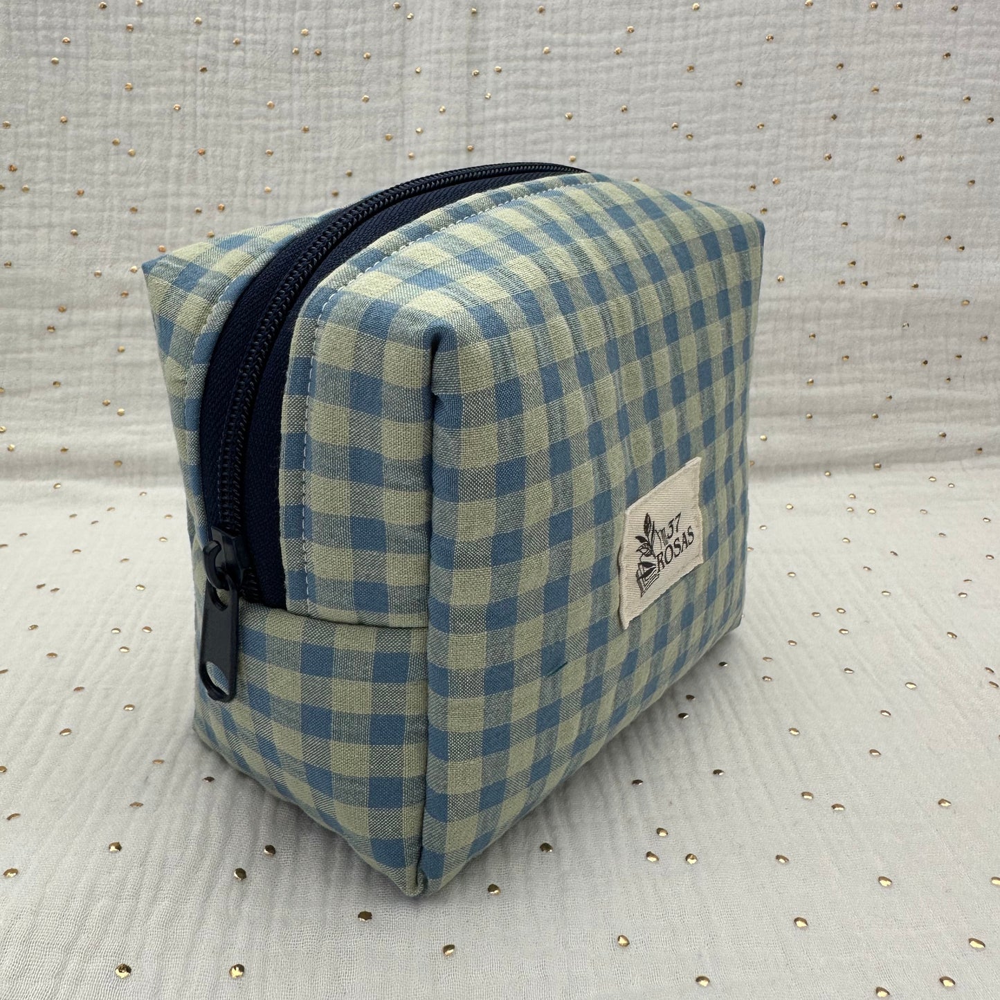 Neceser Lizzy AIRE Vichy Azul y Verde