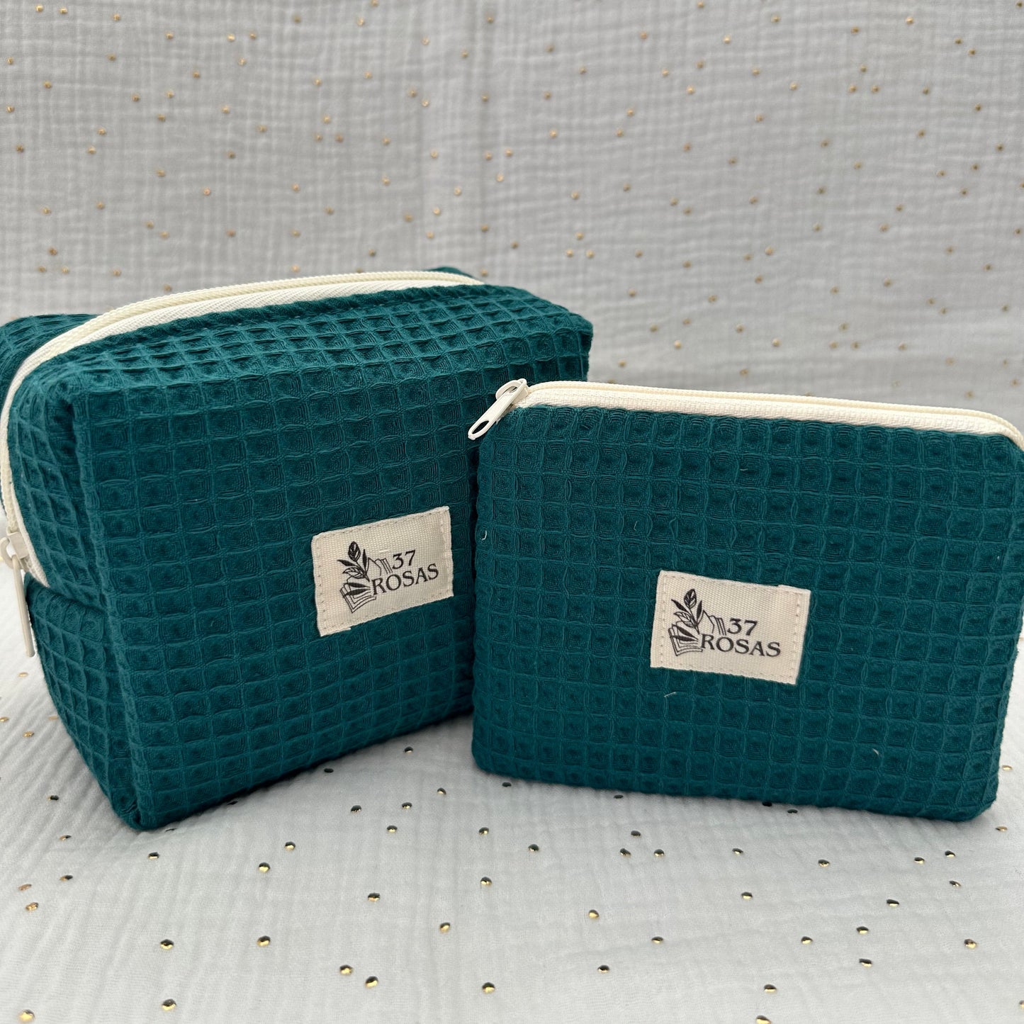 Neceser Lizzy AIRE Waffle Verde Bosque