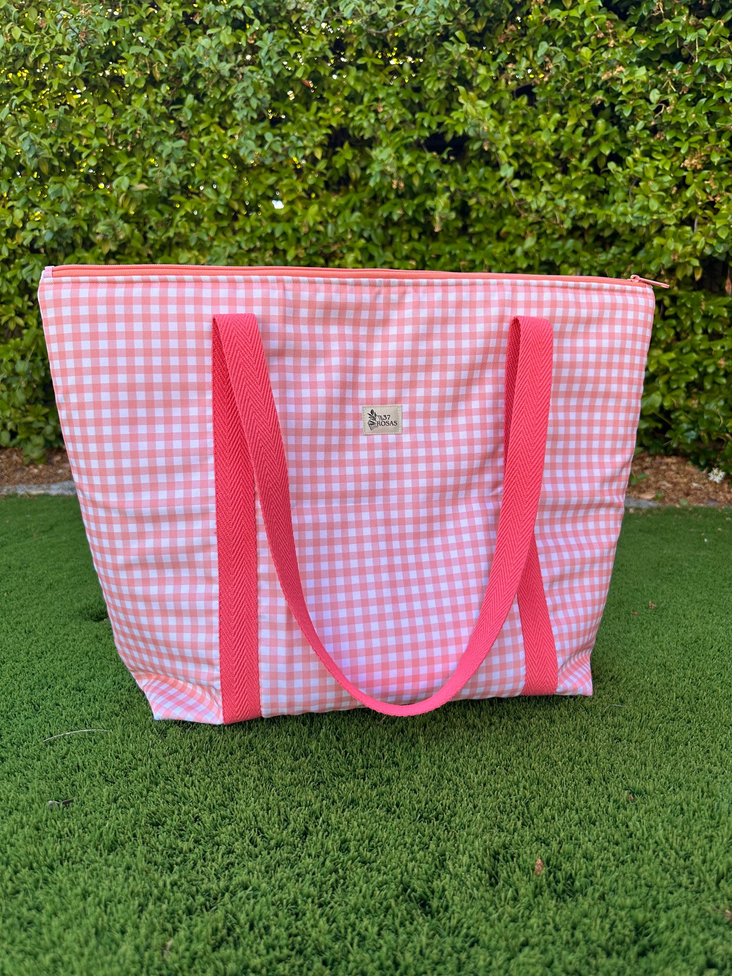 Bolso Lola Vichy Melocotón