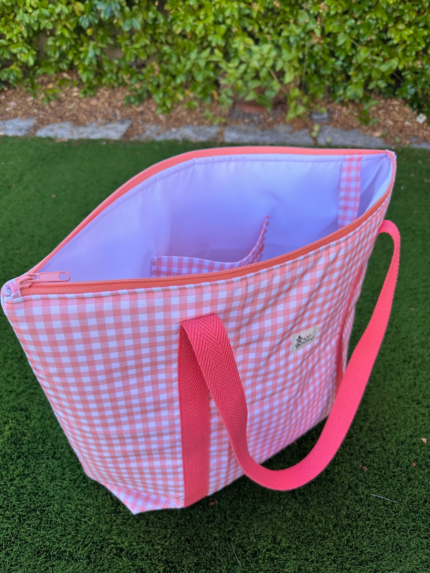 Bolso Lola Vichy Melocotón