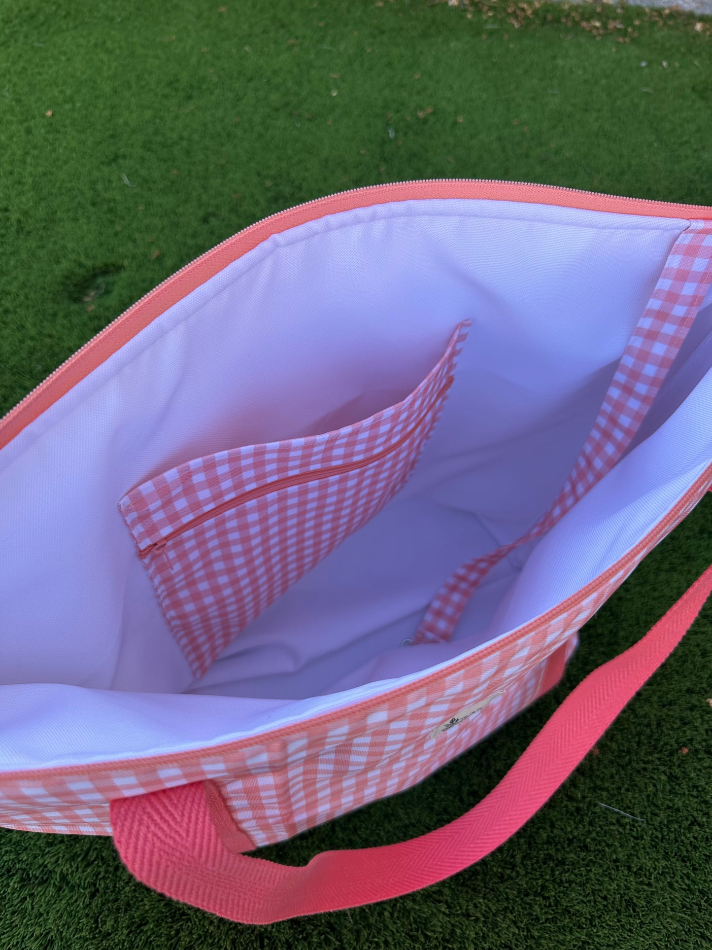Bolso Lola Vichy Melocotón