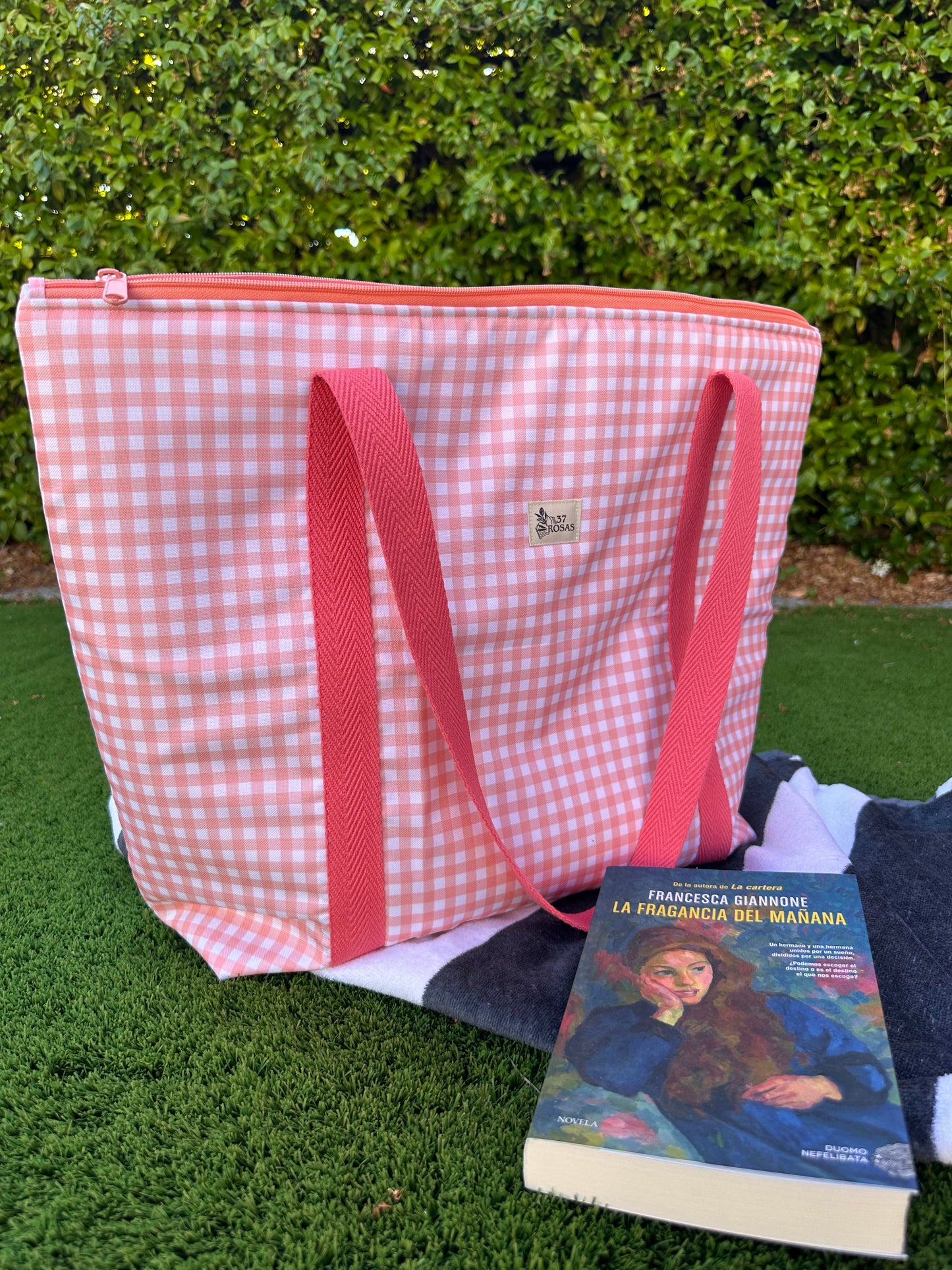 Bolso Lola Vichy Melocotón