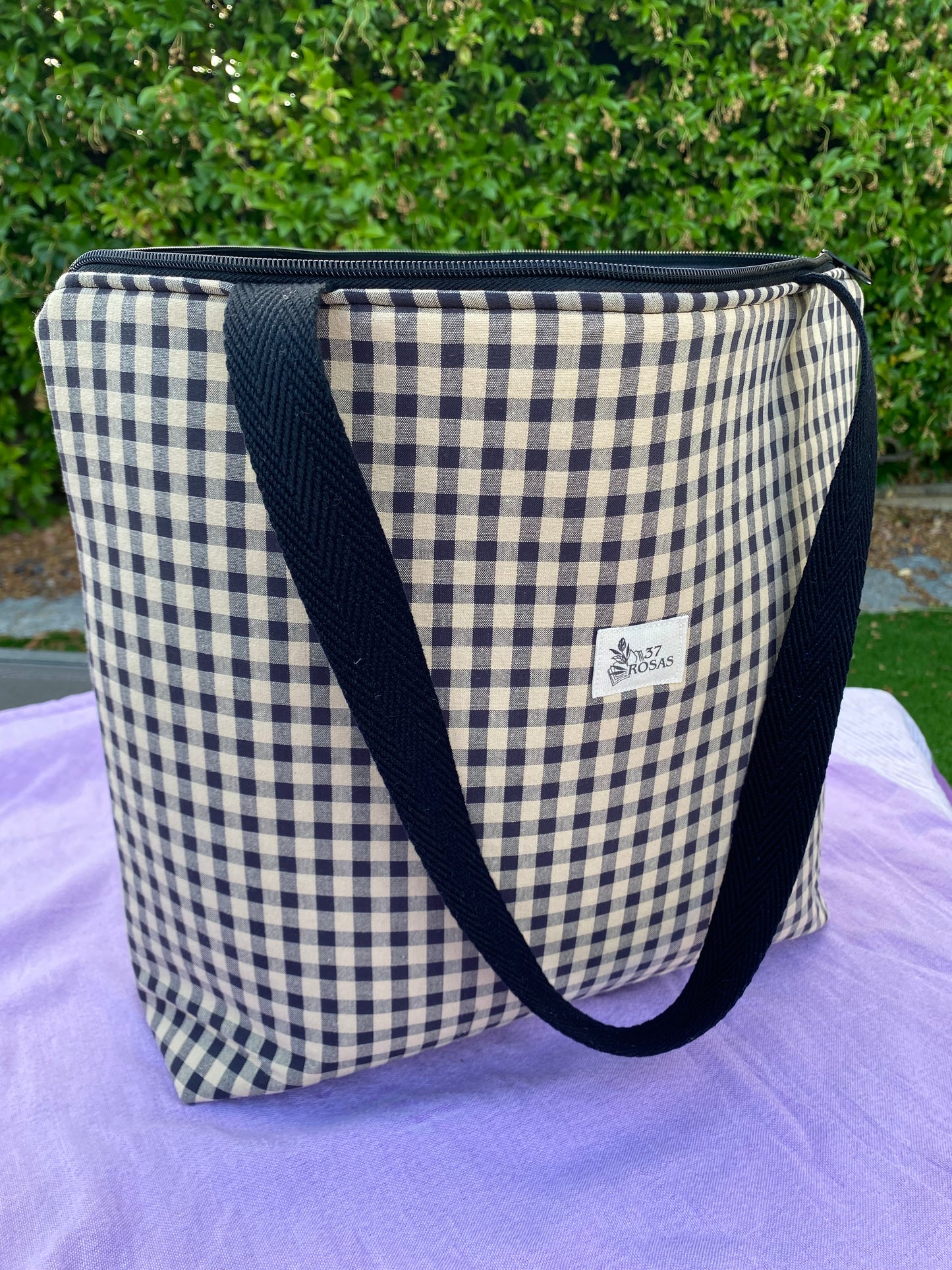 Bolso Marianne Vichy Vainilla y Antracita