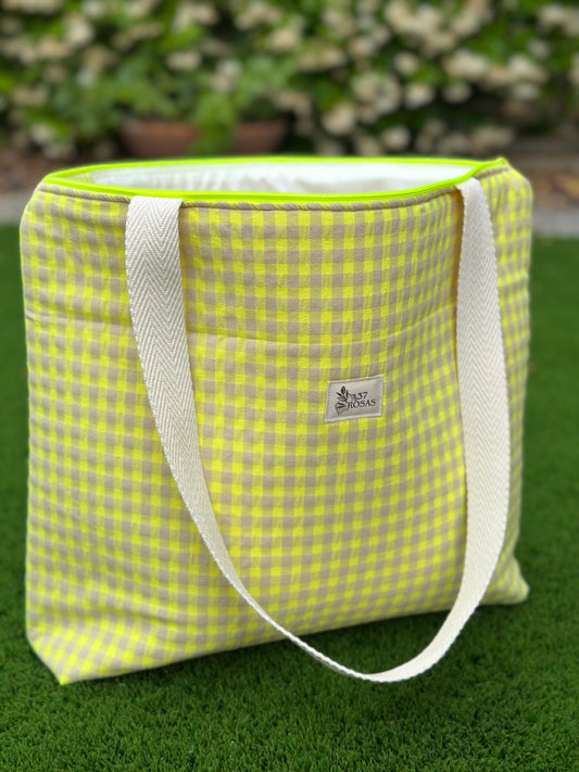 Bolso Marianne Vichy Amarillo Flúor