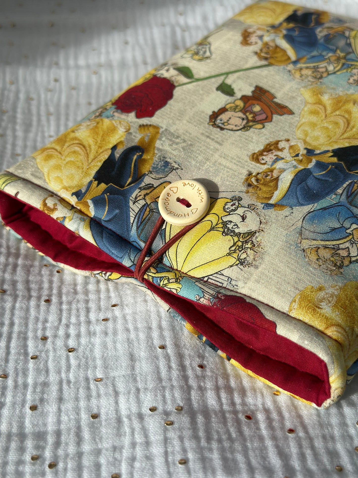 Funda de libro Festín La Bella y La Bestia