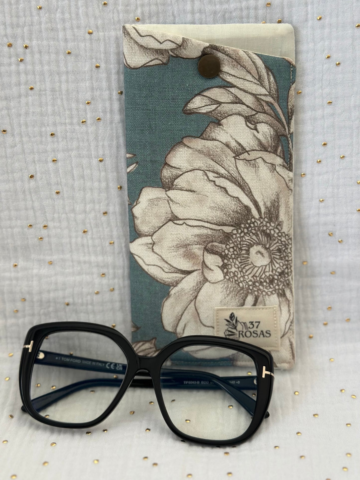 Funda de gafas Rosa turquesa