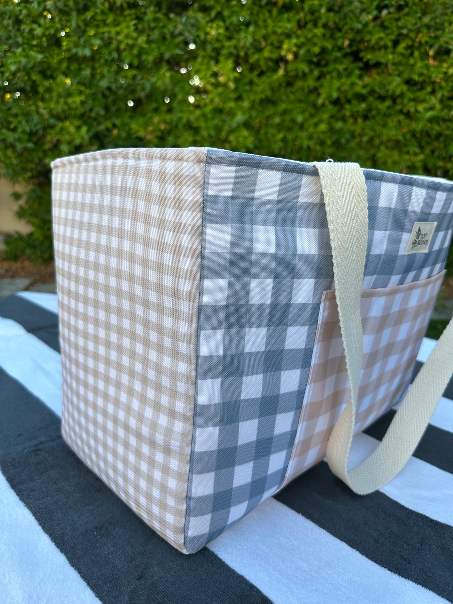 Bolso Gadir Azul y Arena