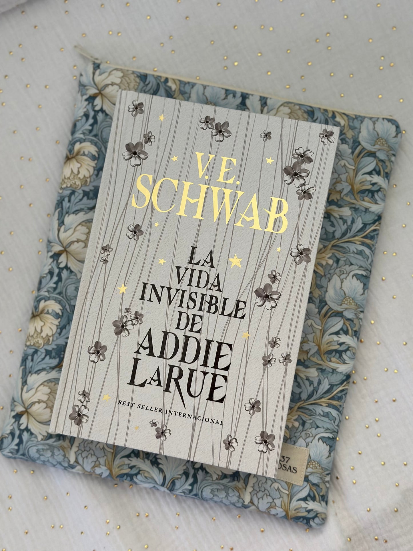 Funda de libro Williams Azul y Beige