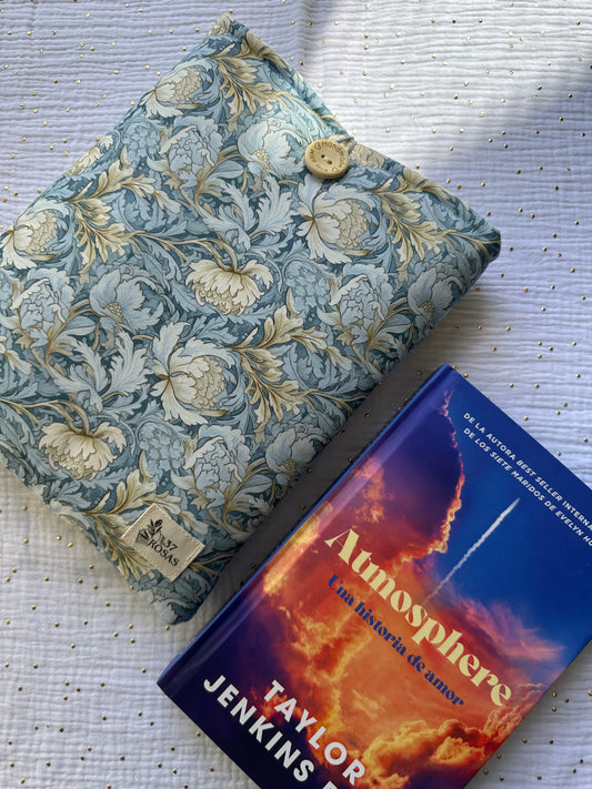 Funda de libro Williams Azul y Beige